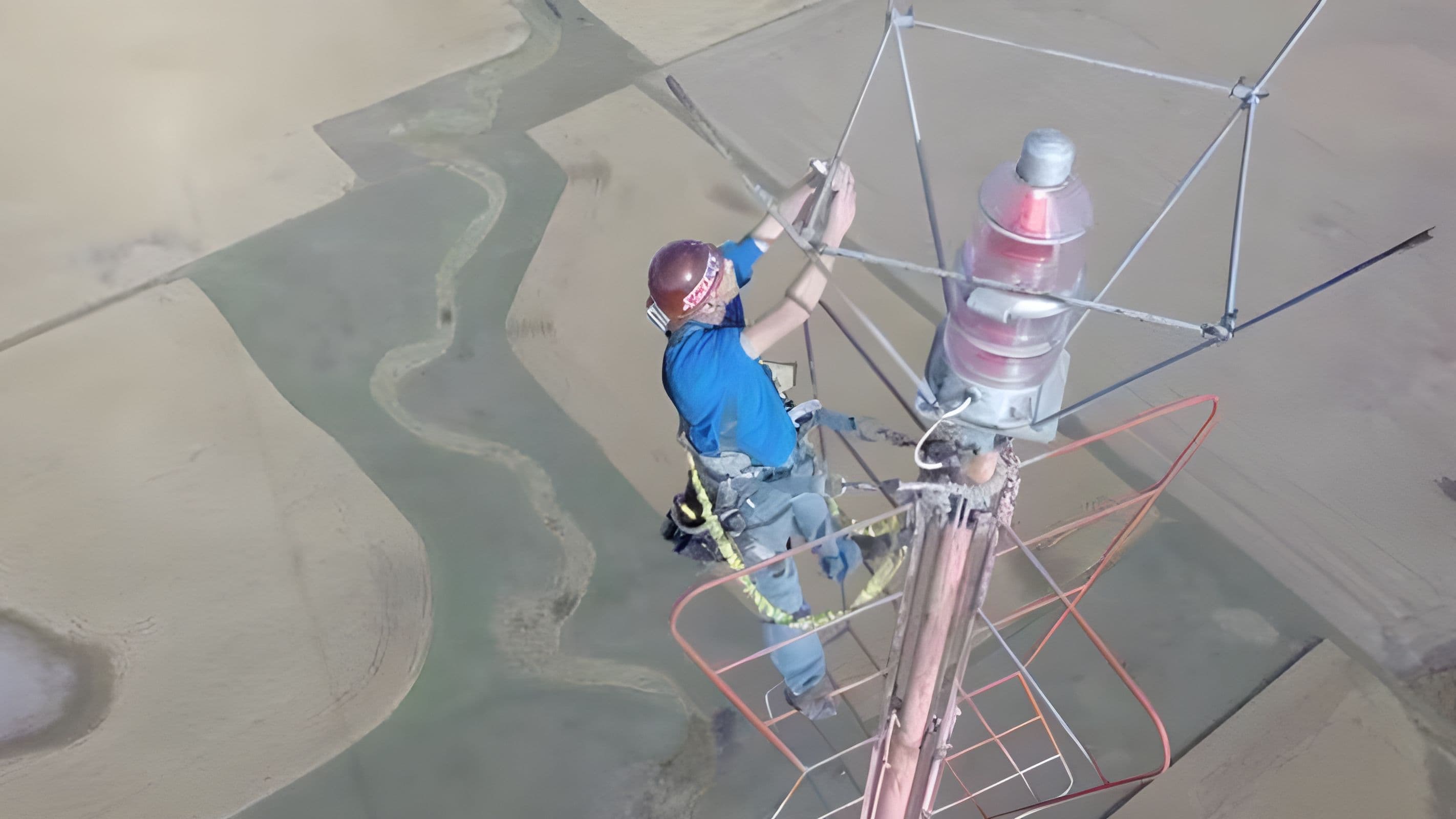 Sky-High Bulb Changer: Meet Kevin Schmidt at 1,500 Feet
