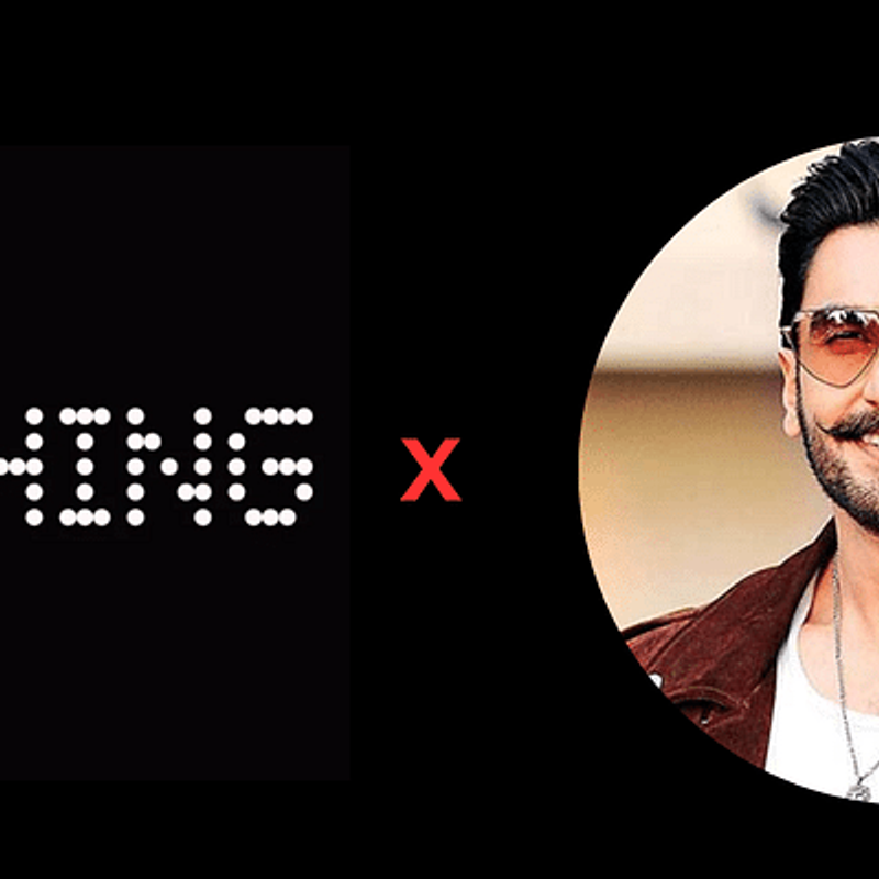 India's Superstar, Ranveer Singh in partnership with London-based phone company, Nothing!