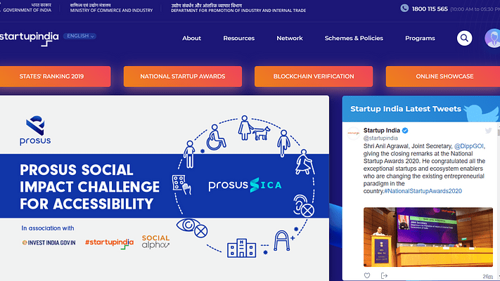 Government of India launches website to enable startup discovery in India